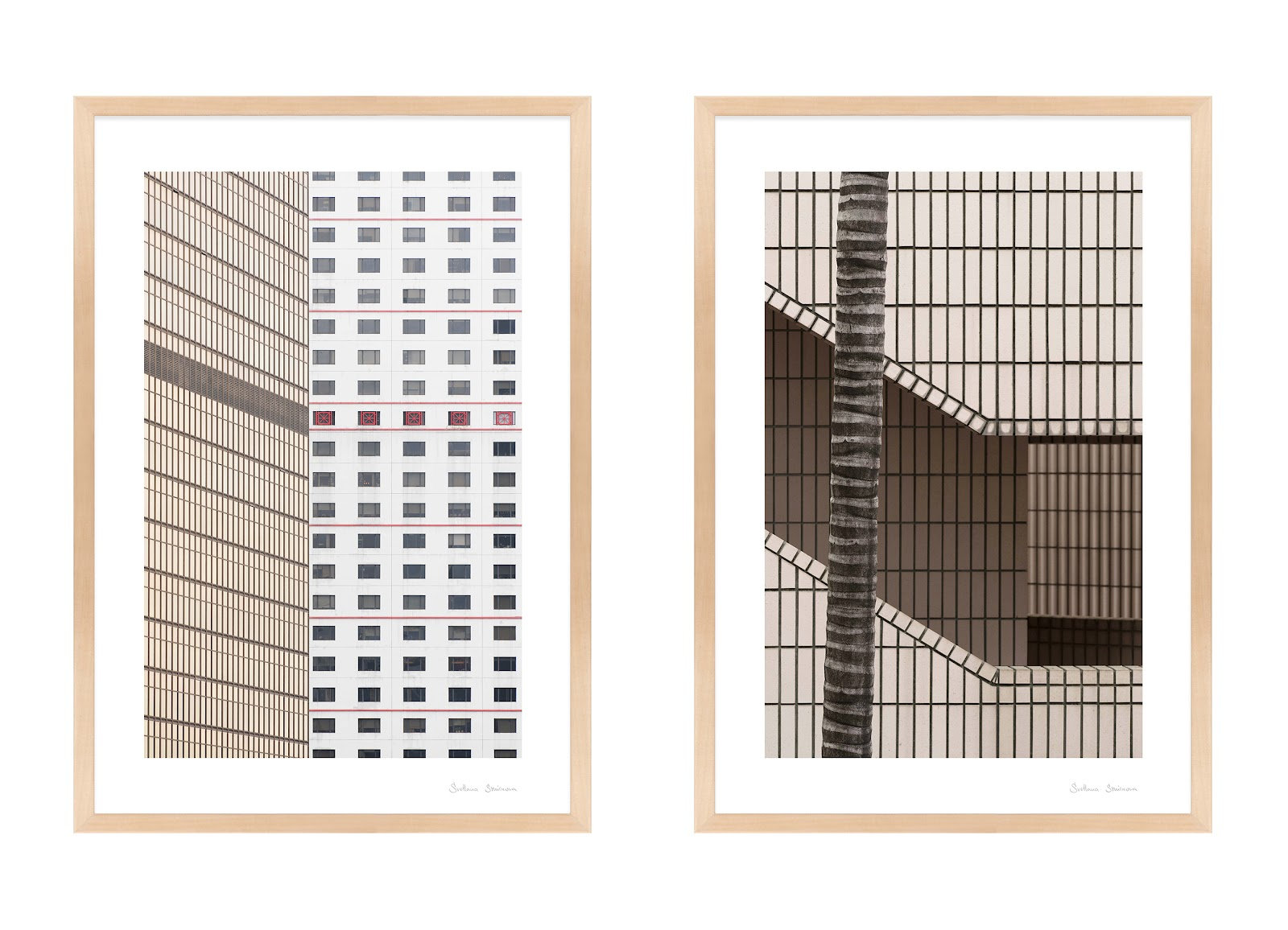 Loui "Hong Kong" Photo Print, Maple, 38" H x 26.5" W x 1.25" D