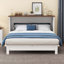 Commode lit escamotable en pin massif avec station de charge et grand tiroir de rangement pour bureau à domicile ou petite pièce-1160822647
