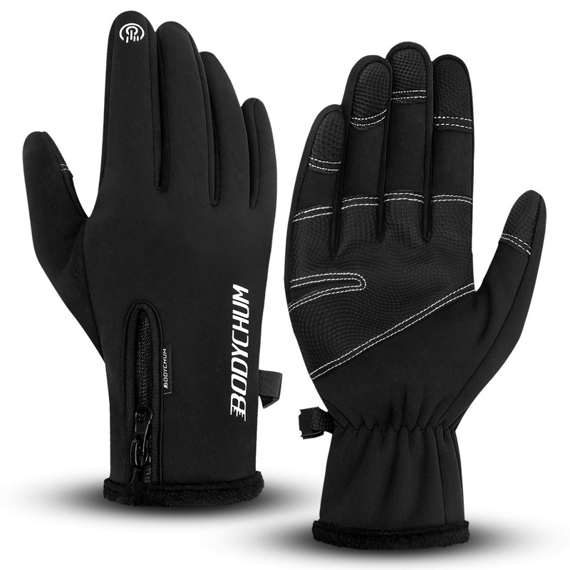 Gants de ski en peluche pour hommes Gants chauds pour l'hiver, XXL