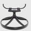 7-Piece All-Weather Cast Aluminum Dining Set, Include 6 Swivel Chairs and 48.03" Round Table With Black Frame-1385019944