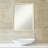 Closed Corner Frame Flat Wall Mirror