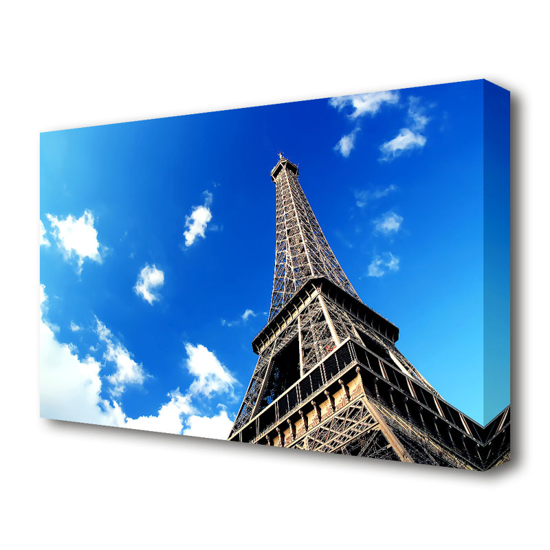 Eiffel Tower Paris - No Frame Print on Canvas, 35.6 cm H x 50.8 cm W