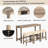 4-Piece Dining Table Set-8702346-8702347-8702345
