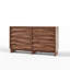 Buffet de 150 cm (59,1 po) avec 6 tiroirs à ouverture par pression, meuble de rangement de style champêtre avec texture de grain ondulé pour salle à manger, salon et couloir