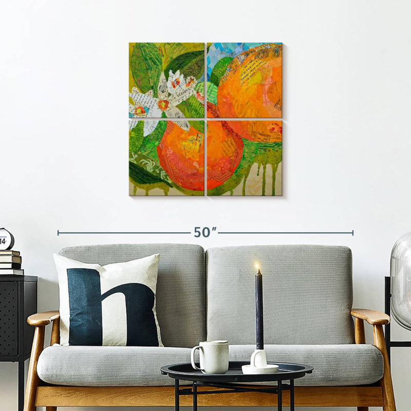 Yarlin, Floride, oranges, H 26 po x l 26 po