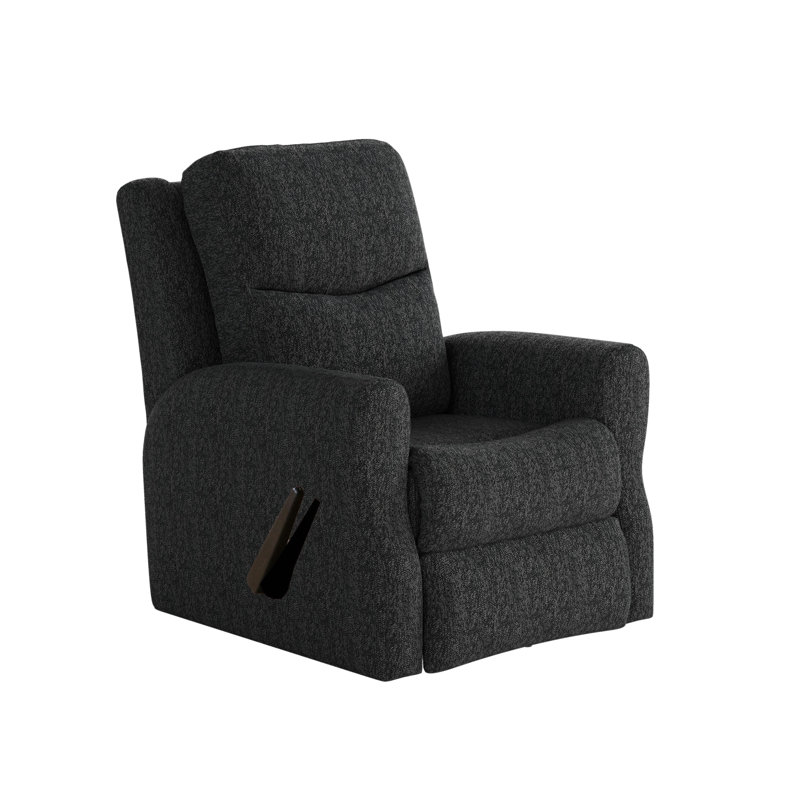 Fame Headrest Recliner, Dark Gray, Manual/Swivel Rocker 