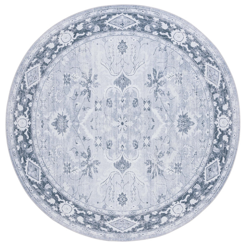Arizona Performance Machine Washable Oriental Rug, Round 6'