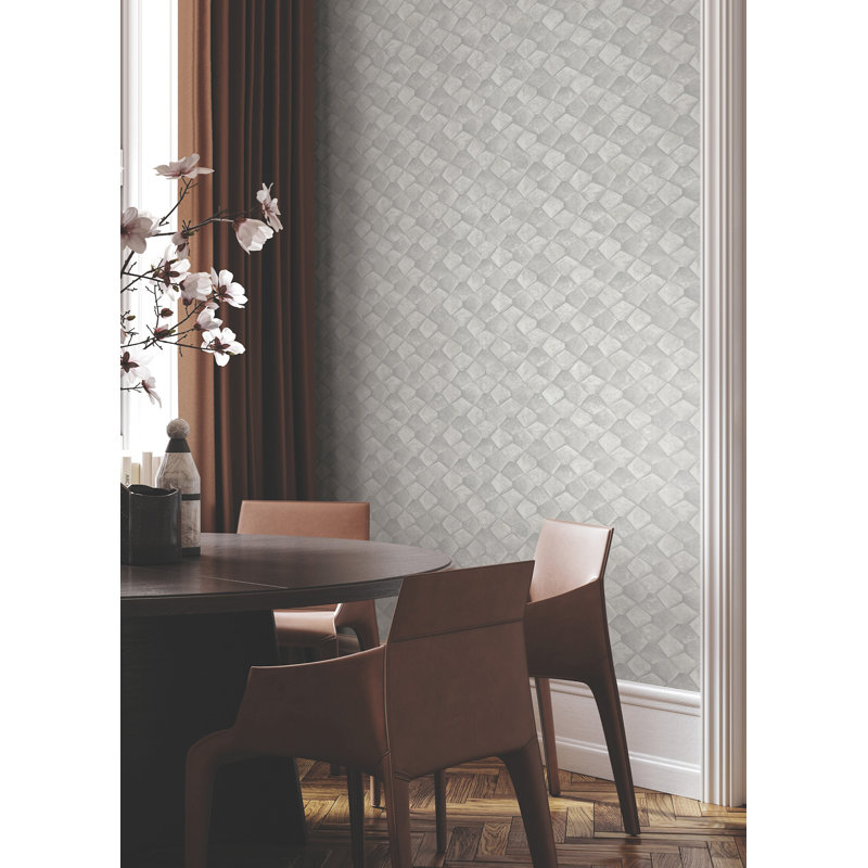 Papier peint gris Waterford, Gris