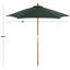 Parasol en bois Whisenant de 2,3 m-18210994