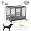 Parc pour chien avec cage verrouillable Pawhut
