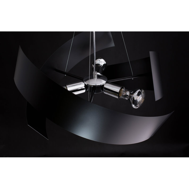 Oliviana 3 - Light Geometric Pendant, Black