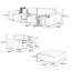 Creamy-white 100% Polyester 3 - Piece Living Room Set