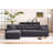 Chenille Fabric Modual combined sofa-1332505969