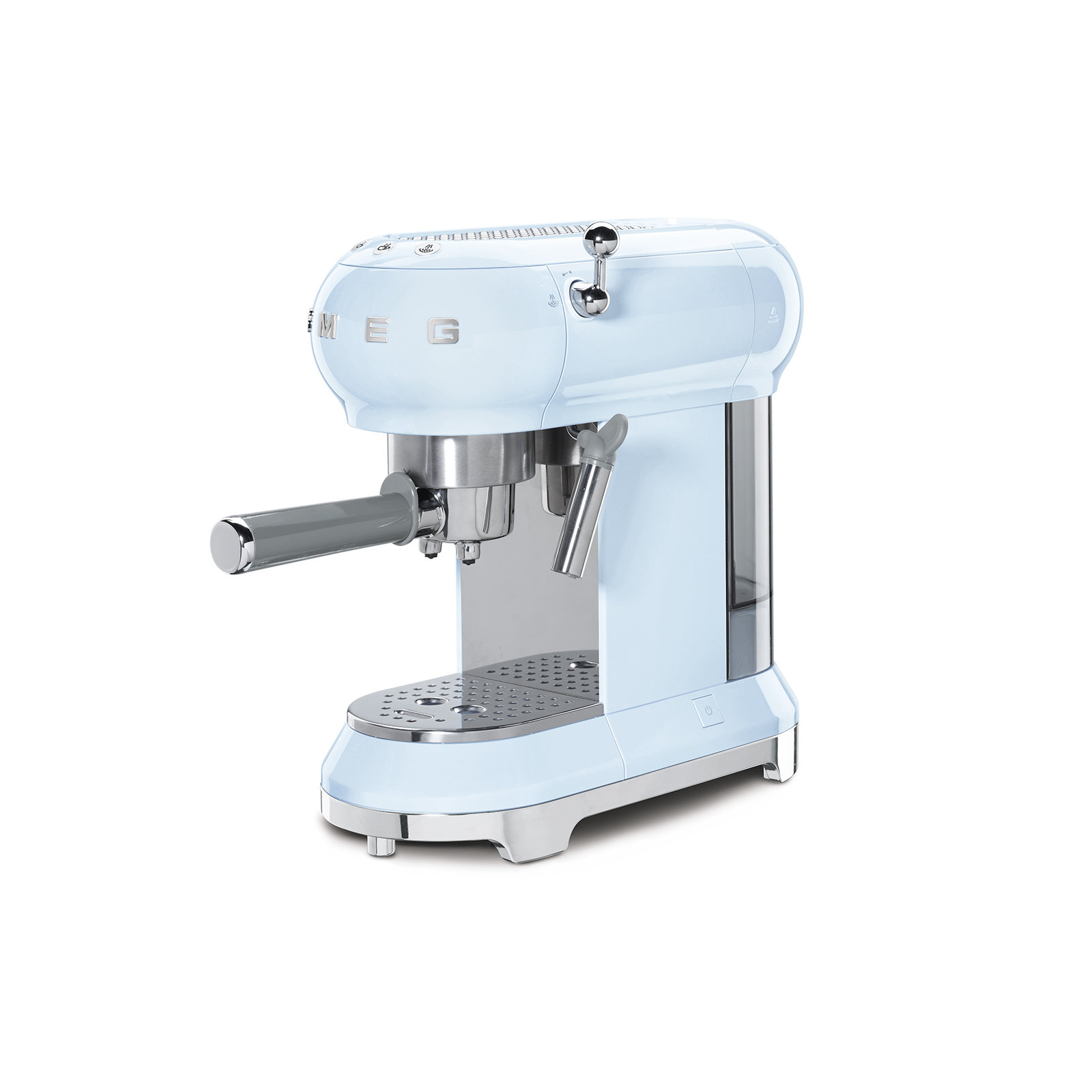 SMEG 50's Retro Style Aesthetic Espresso Coffee Machine, Pastel Blue