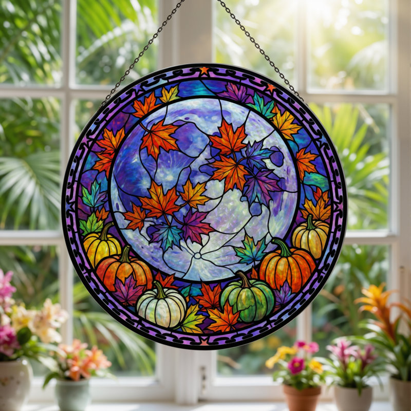 Vitrail 12 "H Autumn Moon