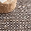 Gabino Geometric Handmade Flatweave Area Rug in Black/Ivory-1582326827