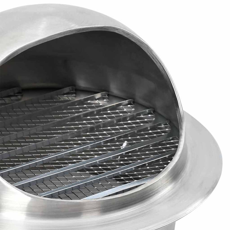 VidaXL Stainless Steel Vent Cover, 6cm H x 22cm W x 22cm D