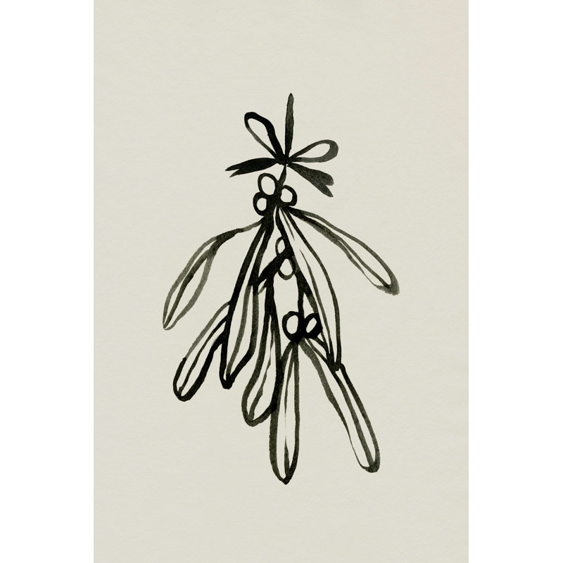 Croquis de gui avec des arcs II, H 18 po x l 12 po x P 1,25 po