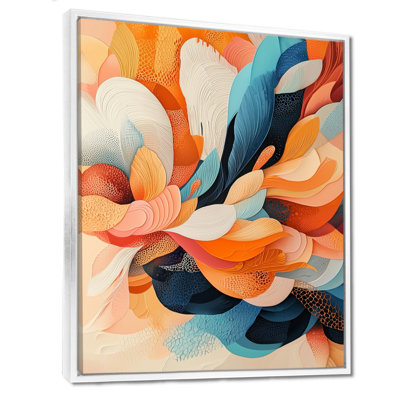«Novan Botanical Orange Palm Dream Fragments III», reproduction d'art sur toile