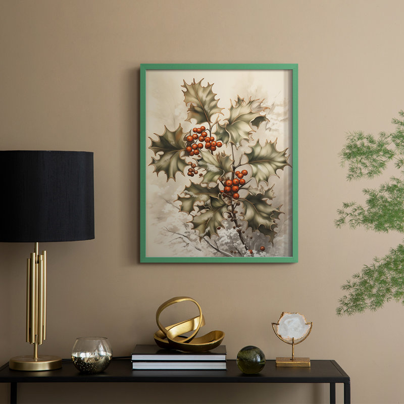 Christmas Holiday Art DCCXIV Framed Print - Solid Wood, H 21 po x l 17 po, Vert
