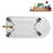 58" Streamlin Clawfoot Tub,Tray,Drain, Clawfeet-101628928-102219863