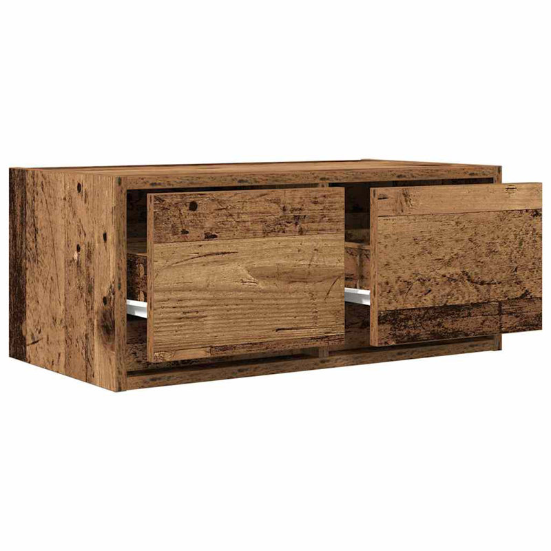 TV Cabinet 31x25.5 Cm Engineered Wood, 60 cm, Old Wood