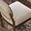 Chaise de salle à manger rembourrée à dossier en lin Ilvars-115985179-123139637
