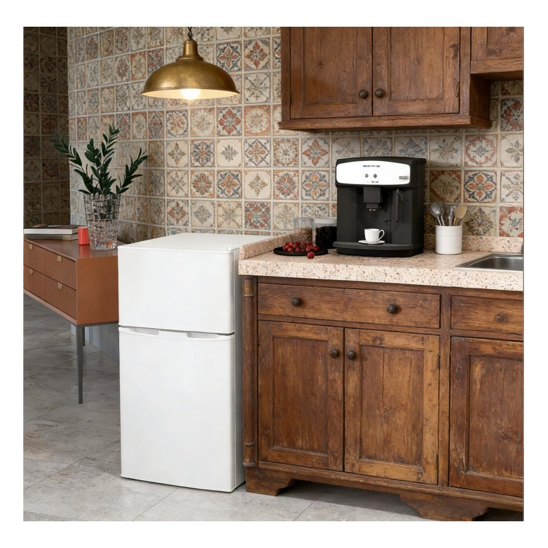 (Blanc) Réfrigérateur compact de bureau à domicile, mini-réfrigérateur
