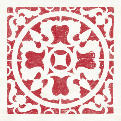 Hacienda Tile I - rouge foncé