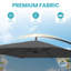Beeram 96'' x 96'' Cantilever Umbrella with Counterweight-1013723492