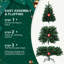 Arbre de Noël vert en PVC avec 498 extrémités en fil de mémoire-299652746