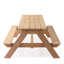 Table de pique-nique en bois pour enfants 3 en 1 avec parasol, sable convertible et wate, gris ASTM et CPSIA