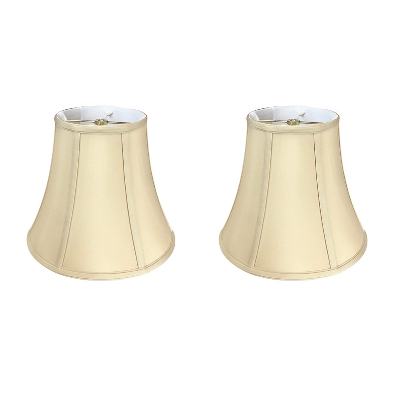 Royal Designs, Inc. BSO-704-12BG-2, abat-jour de base véritable Bell, 6,5 x 12 x 10,5, beige, paquet de 2, Beige