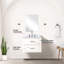 Meuble-lavabo simple blanc, l 24 po x P 18 po, comptoir en acrylique, robinet, 18 po Ensemble de meuble-lavabo avec robinet et ensemble miroir-716074569