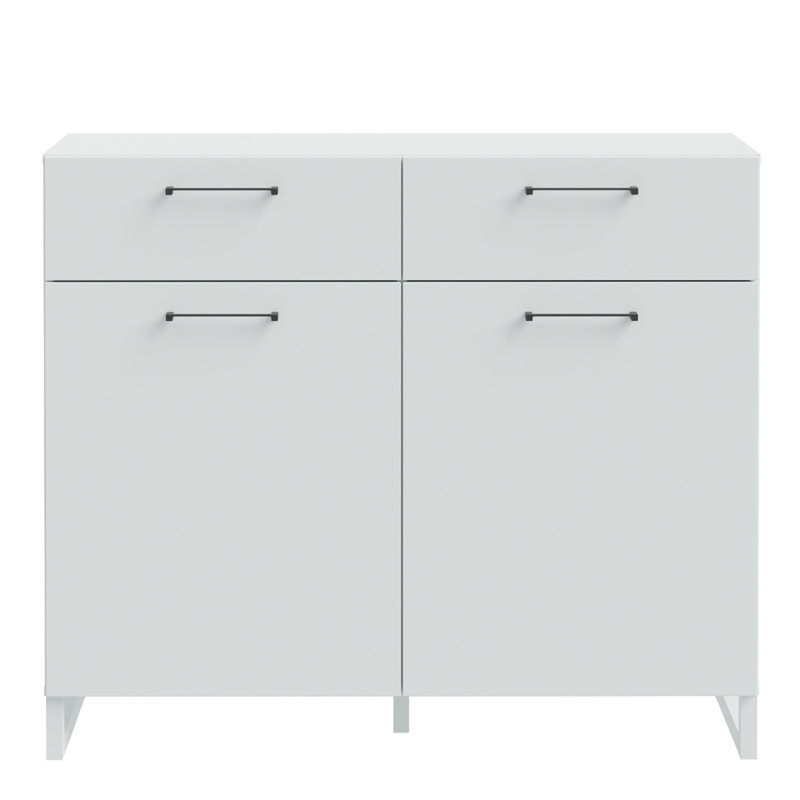 Baskas 2 - Drawer Rectangle Accent Chest, Grey