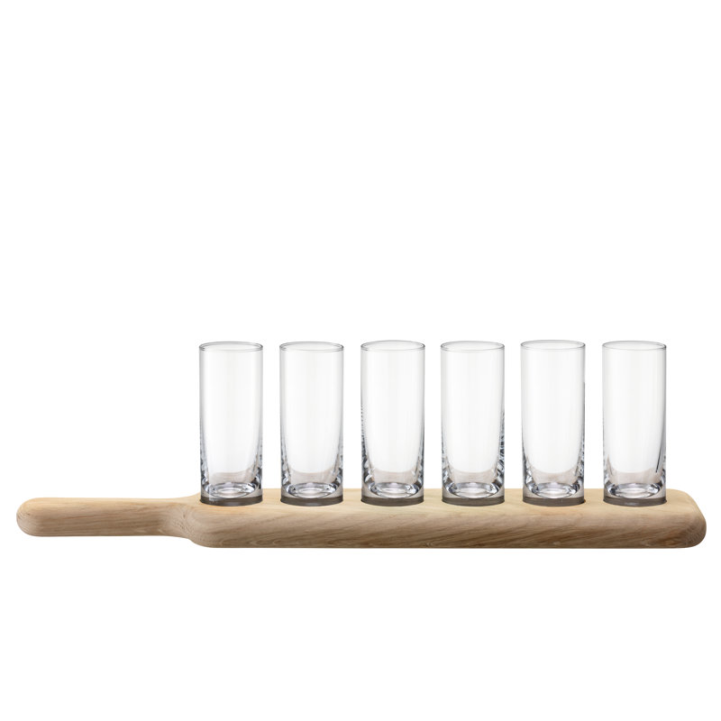 Paddle Handmade Shot Glass, Clear