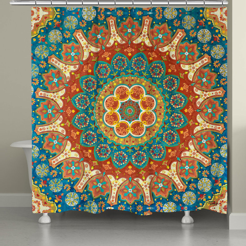Spice Mandala Shower Curtain