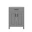 Ensemble de meuble-lavabo 24 po avec lavabo en céramique élégant et compact 2 portes à fermeture douce-87098745-87098747