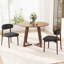 Modern Minimalist Dining Chair With Wood Legs, Mid-Century Accent Chair For Kitchen, Living Room, And Vanity-1442479507-1442479500