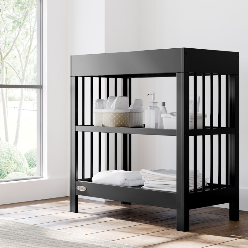 Teddi Changing Table with Pad, Black
