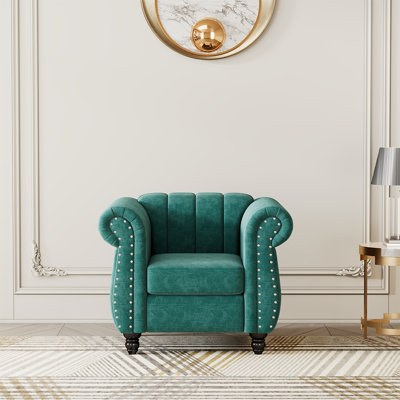 Fauteuil rembourré Hageo Fauteuil de salon Fauteuil Chesterfield