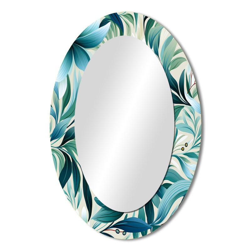 Motif botanique Rileey Oceanic Foliage - tropical, H 36 po x l 24 po, Ovale