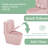 One-Piece Toilet, 1.1/1.60 GPF Water-Efficient Dual-Flush Elongated Comfort Height Floor Mounted,Standard-Size Toilet With  Soft Closing Seat Included In Pink Rose-121606715