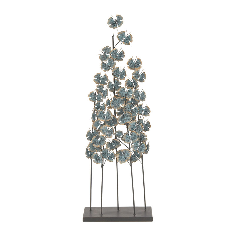 Getuta Teal Metal Sculpture
