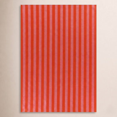 Holloway Red Striped Outdoor Rug