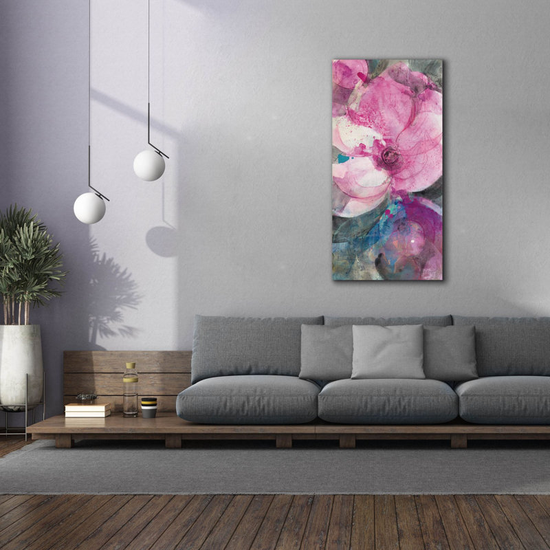  «Jewel Garden 1» par Albena Hristova, art mural sur toile, 30 po x 60 po