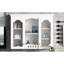 Armoire de salle de bain murale, blanc, tablettes réglables, entonnoir de rangement suffisant, tablettes pour les essentiels