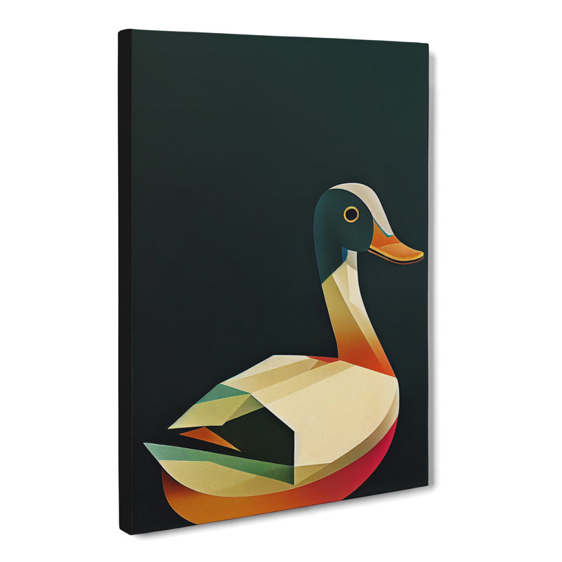 Ringsted Duck Abstract - Wrapped Canvas, 50cm H x 35cm W x 3cm D