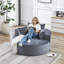 Canapé simple confortable en chenille, conception moelleuse moderne pour les espaces de vie