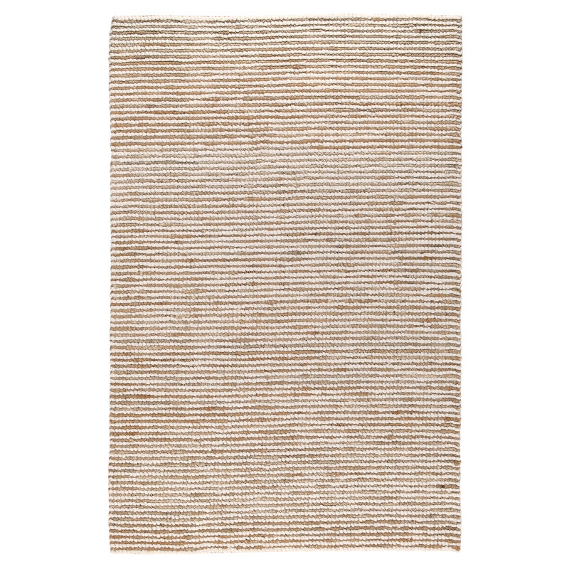 Tapis ivoire et naturel Kiti, 5 pi x 8 pi